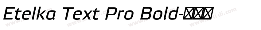 Etelka Text Pro Bold字体转换